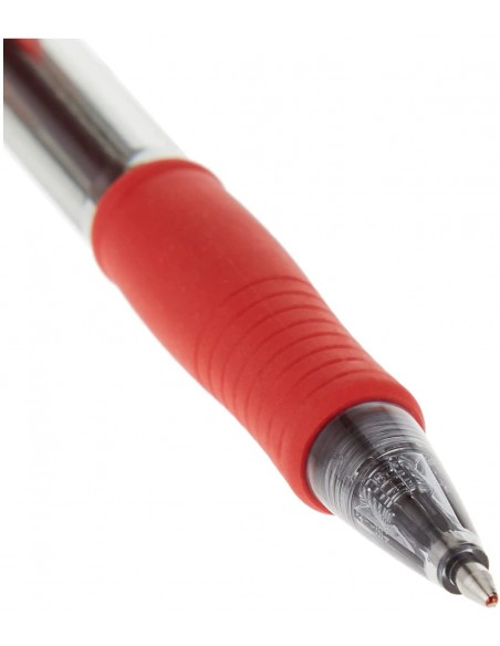 12 Bolígrafo Pilot super grip - Rojo