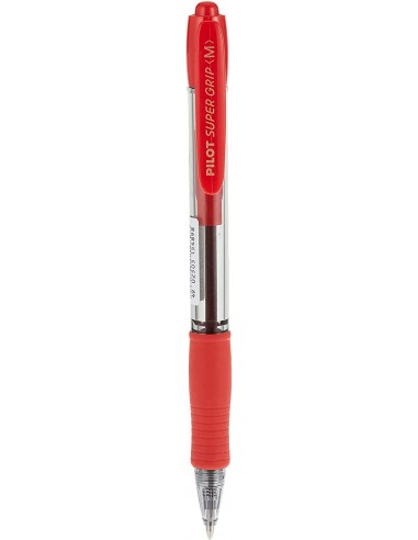 12 Bolígrafo Pilot super grip - Rojo