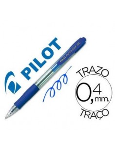 12 Bolígrafo Pilot super grip - Azul 2