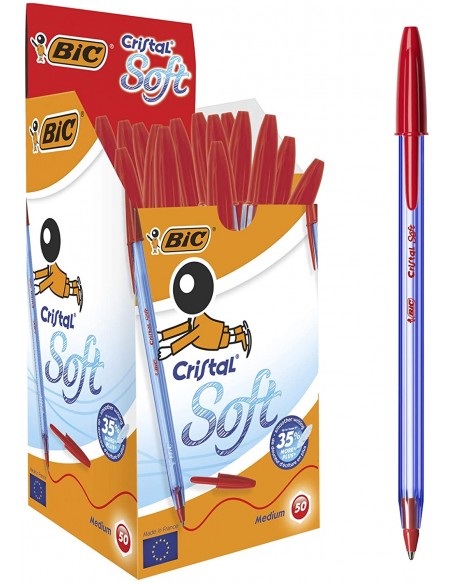 Bic cristal soft - Rojo