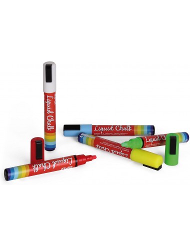 Rotulador de tiza borrable colores - 5 unidades