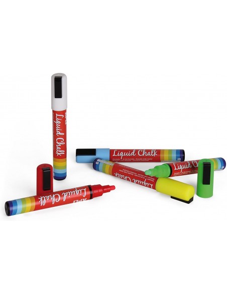 Rotulador de tiza borrable colores - 5 unidades