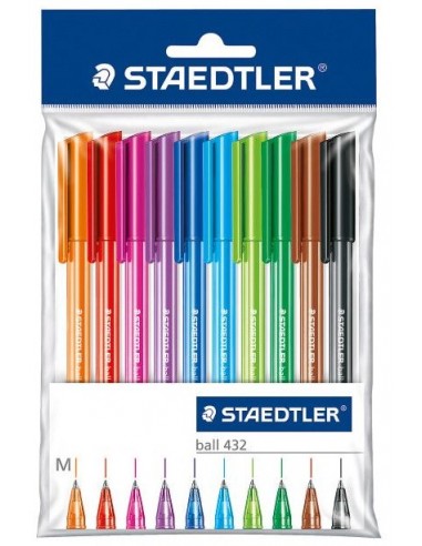 Bolígrafos Bal 32 10 colores surtidos