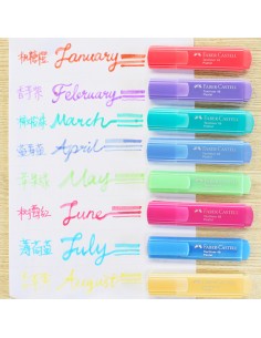 Marcador texliner pastel 2