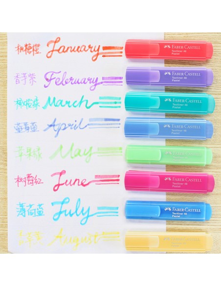 Marcador texliner pastel