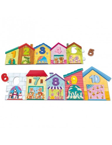 Puzle del 1 al 10 - 20 piezas