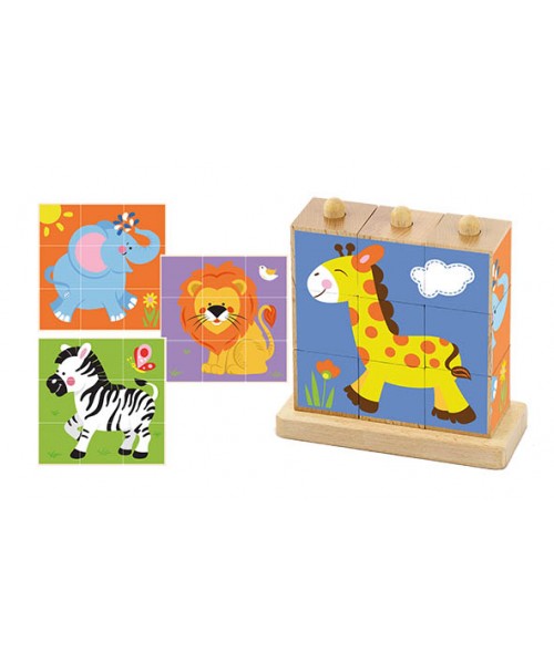 Cubos animales selva