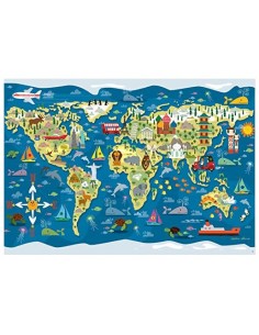 Puzle mapamundi - 200 piezas 2