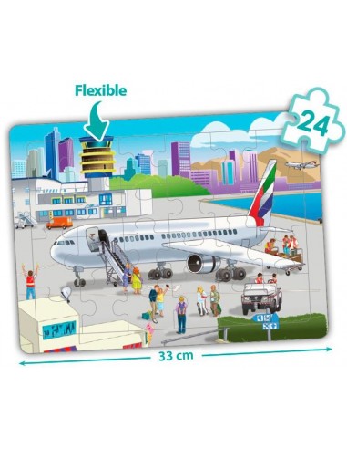 4 puzles cooperativos la ciudad - 24 piezas