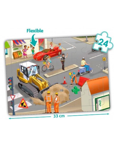 4 puzles cooperativos la ciudad - 24 piezas