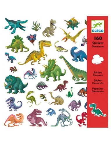 Gomets temáticos dinosaurios - 160 pegatinas