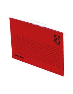Carpeta cajón kraft folio - Roja