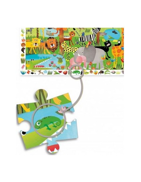Puzle observación jungla - 35 piezas