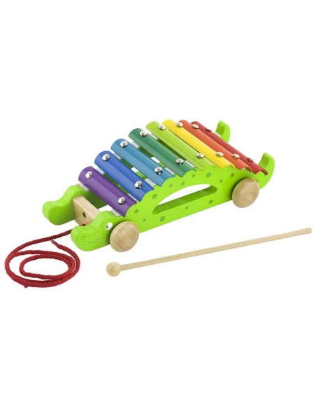 Arrastre xilófono cocodrilo