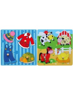 2 encajes granja / ropa - 4 piezas