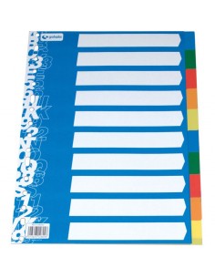 Paquete 5 separadores folio 10 pestañas 2