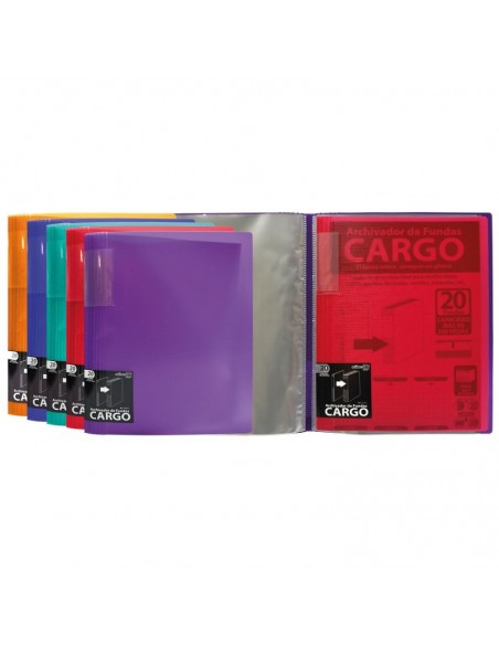 Carpeta 20 fundas capacidad 500 hojas