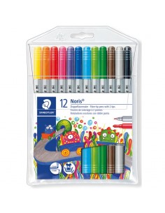 Rotulador Noris Club 320 doble punta 12 colores surtidos
