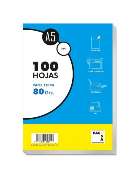 Cuartillas 100 hojas 80 grs.