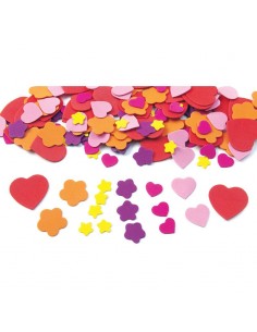 Formas corazones / flores foam goma eva 2