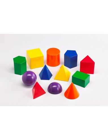 12 Figuras geométricas solidas colores
