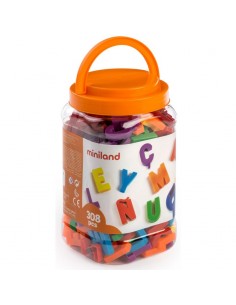 Bote 308 letras Mayusculas magnéticas. Miniland 2