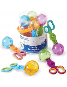 Bote 4 unidades Tijera cuchara. Learning