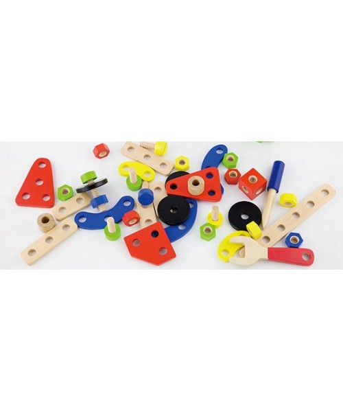 Mecano madera 68 piezas 2