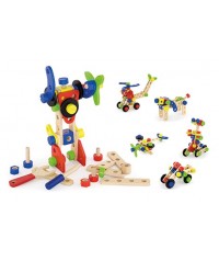 Mecano madera 68 piezas