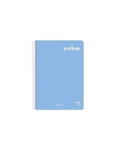 Cuaderno folio Plastipac azul oscuro 80h 90 gramos