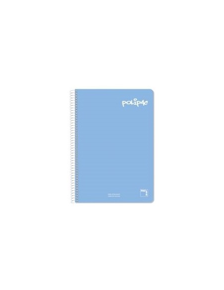 Cuaderno folio Plastipac azul oscuro 80h 90 gramos