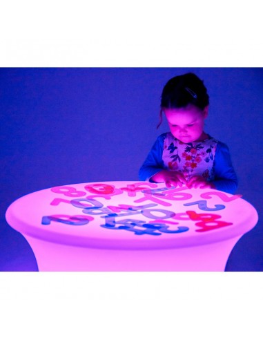 Mesa de luz redonda 70x70x40 cm