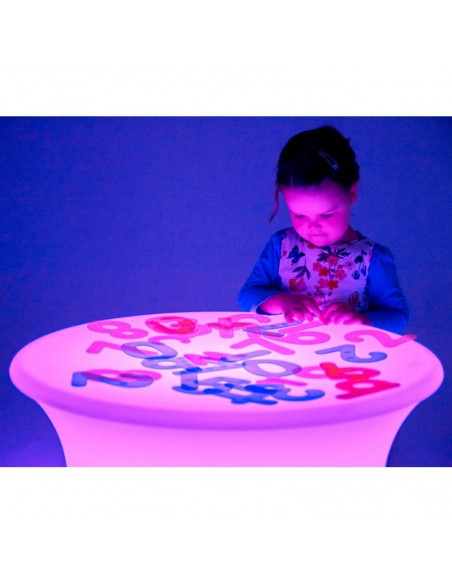 Mesa de luz redonda 70x70x40 cm