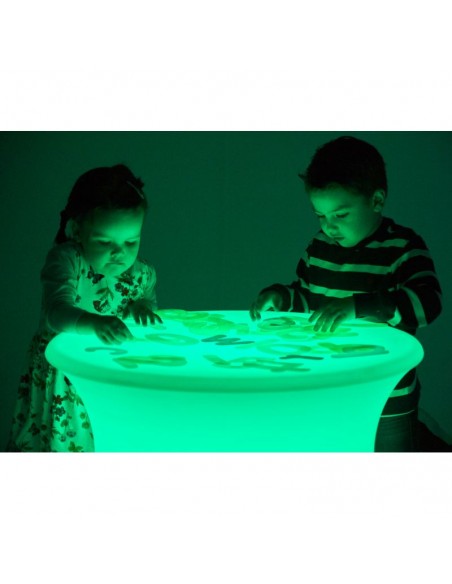 Mesa de luz redonda 70x70x40 cm