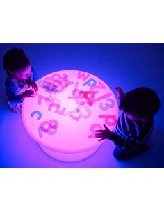 Mesa de luz redonda 70x70x40 cm 2