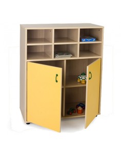 Armario intermedio: 6 casillas + 2 puertas/4 huecos