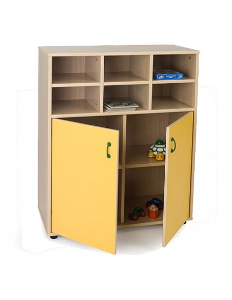 Armario intermedio: 6 casillas + 2 puertas/4 huecos