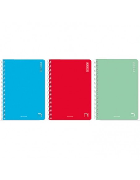 Bloc espiral 80 hojas tamaño folio liso