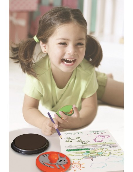 Pack 8 Almohadillas estampar Gigantes redondas