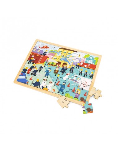 Puzles 48 piezas bomberos