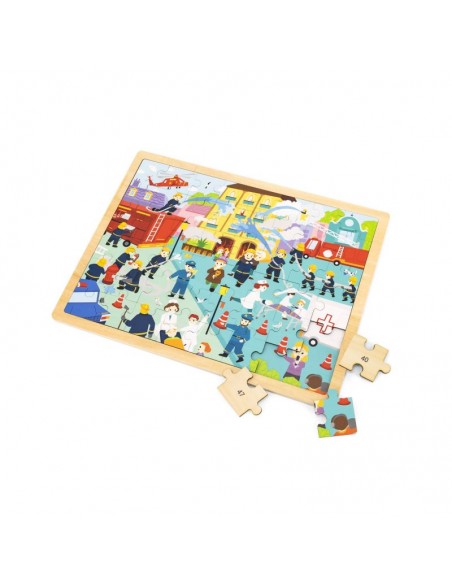 Puzles 48 piezas bomberos