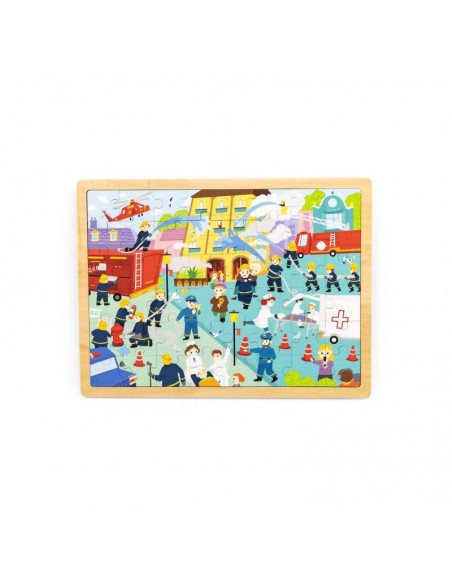Puzles 48 piezas bomberos
