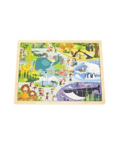Puzles 48 piezas el zoo