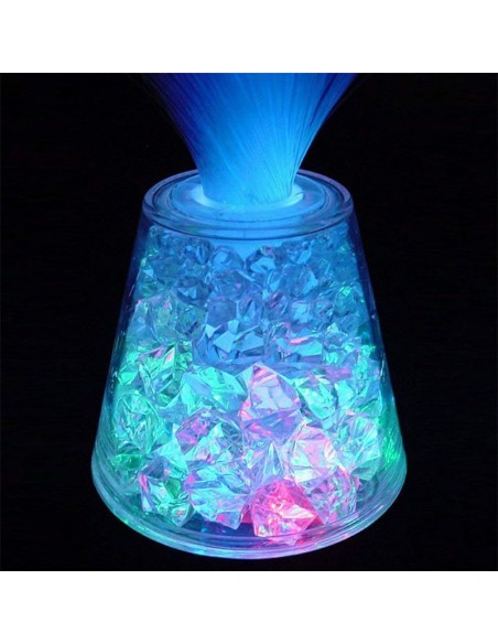 Lámpara fibra óptica con base de hielo