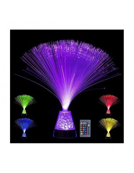 Lámpara fibra óptica con base de hielo