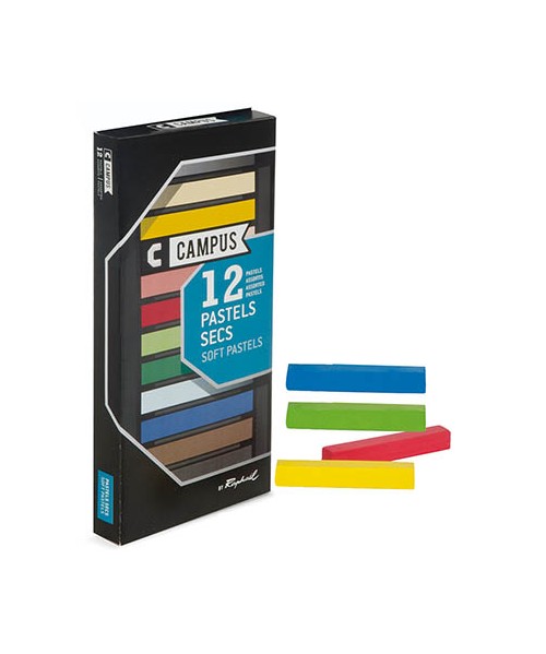 Pasteles secos campus - raphael - 12 colores