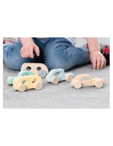Coches madera 6 unidades