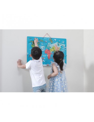 Puzle magnetic world