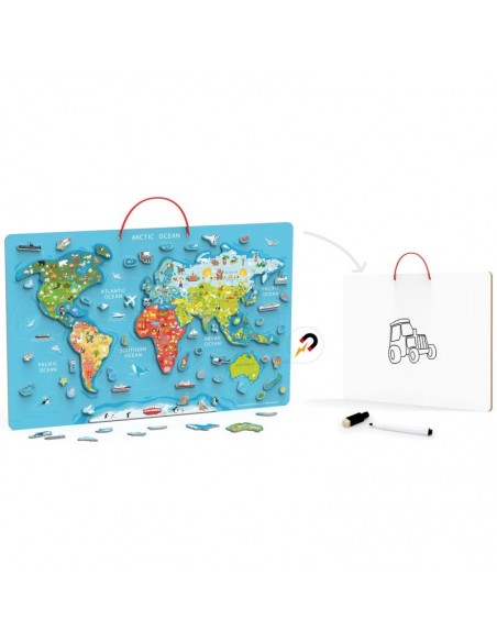 Puzle magnetic world