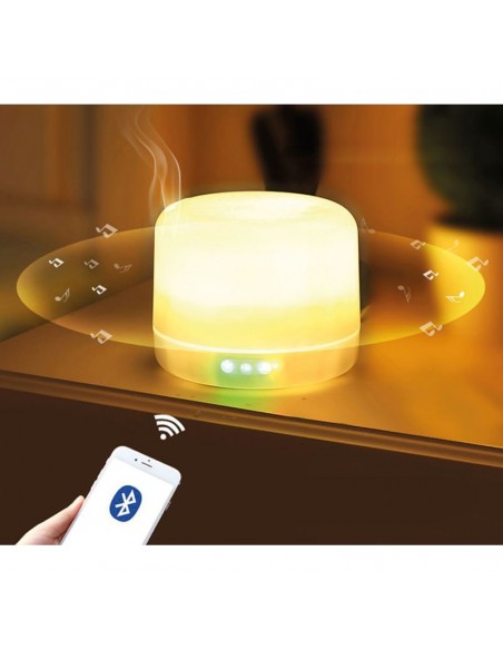 Lámpara difusora de aromas con altavoz